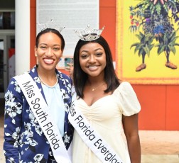 Miss South Florida et Miss Florida Everglades durant la Fête du livre de Little Haïti 2023