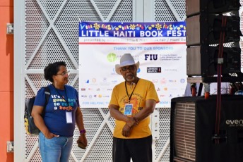Jan Mapou durant la fête du livre de Little Haïti 2023