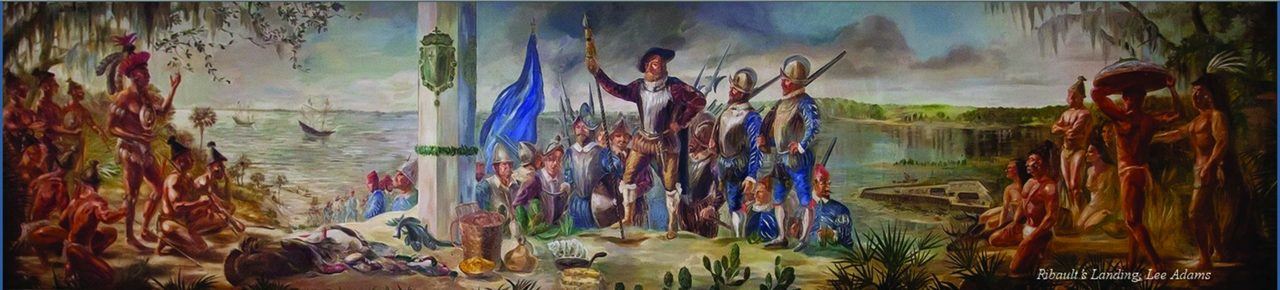 L'arrivée de Jean Ribault et des Françaisen Floride.