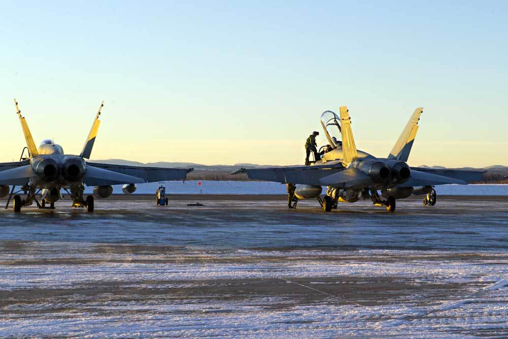 Les CF-18 à Bagotville