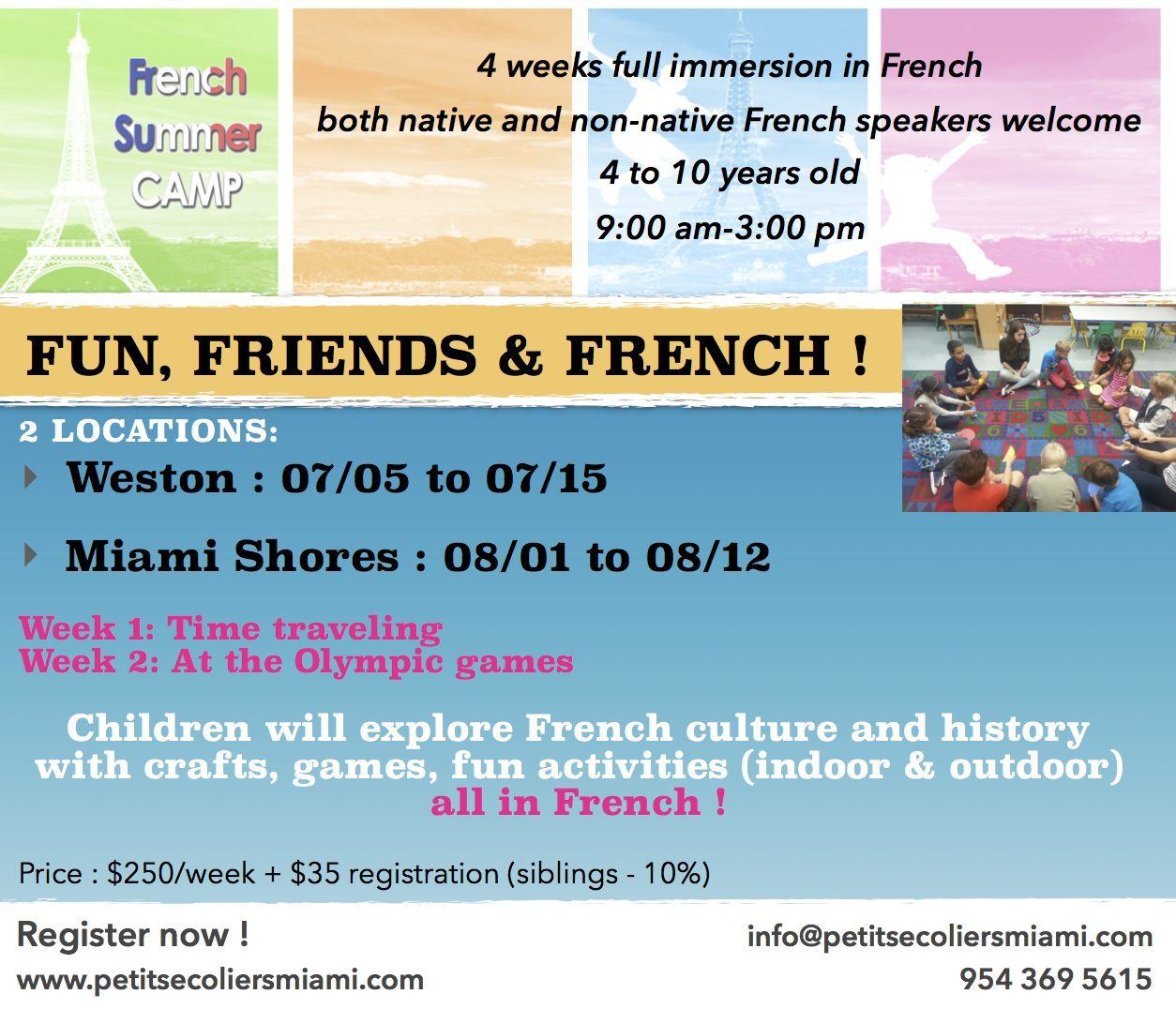 Camp d'été de l'APEM Miami