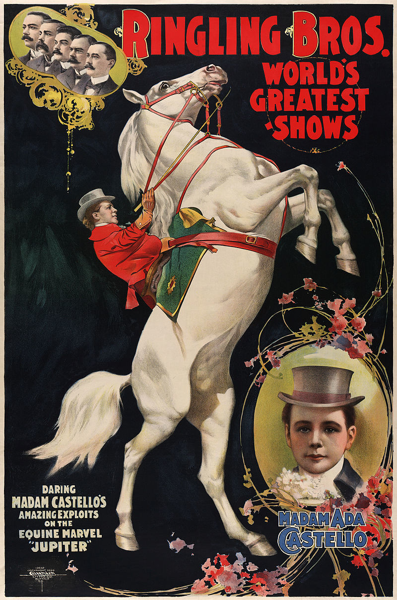 Affiche du cirque Ringling Barnum Bailey