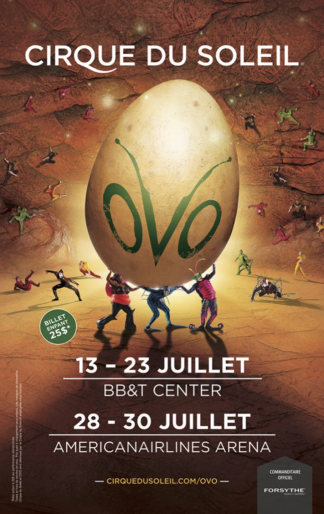 Cirque du Soleil Ovo à Miami et Sunrise