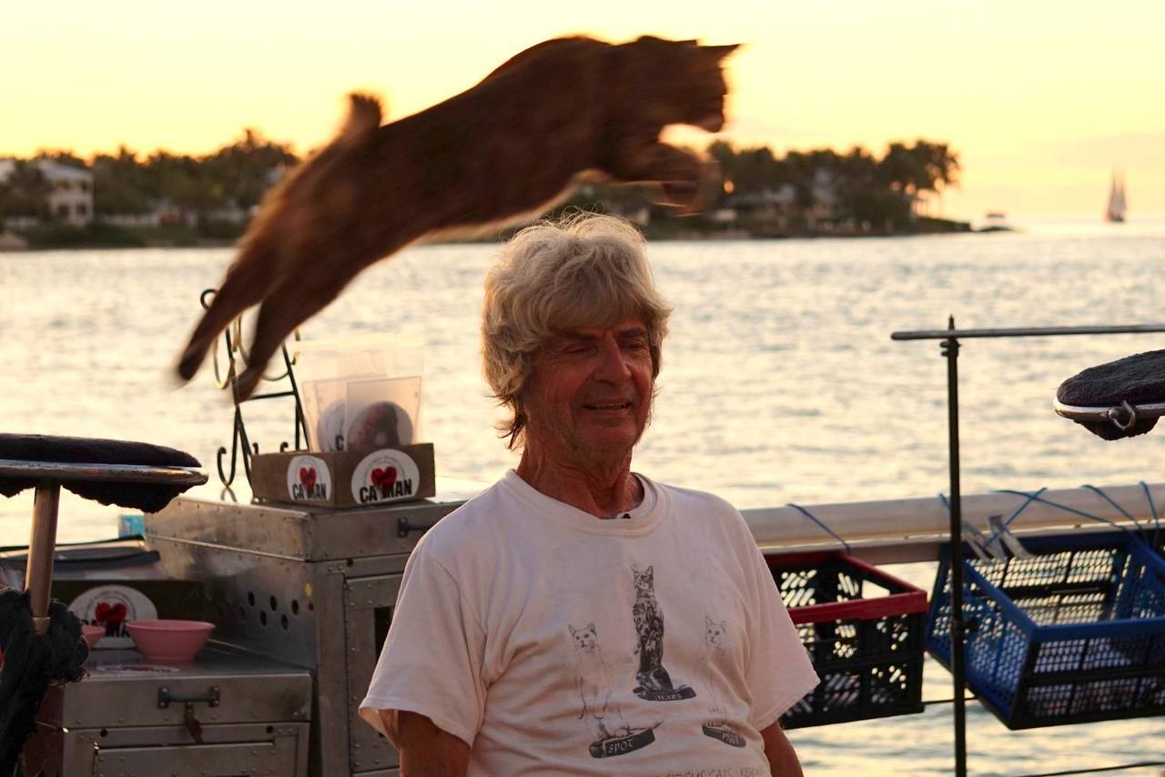 Key West Dominique "Cat Man" Lefort, le Français le plus photographié