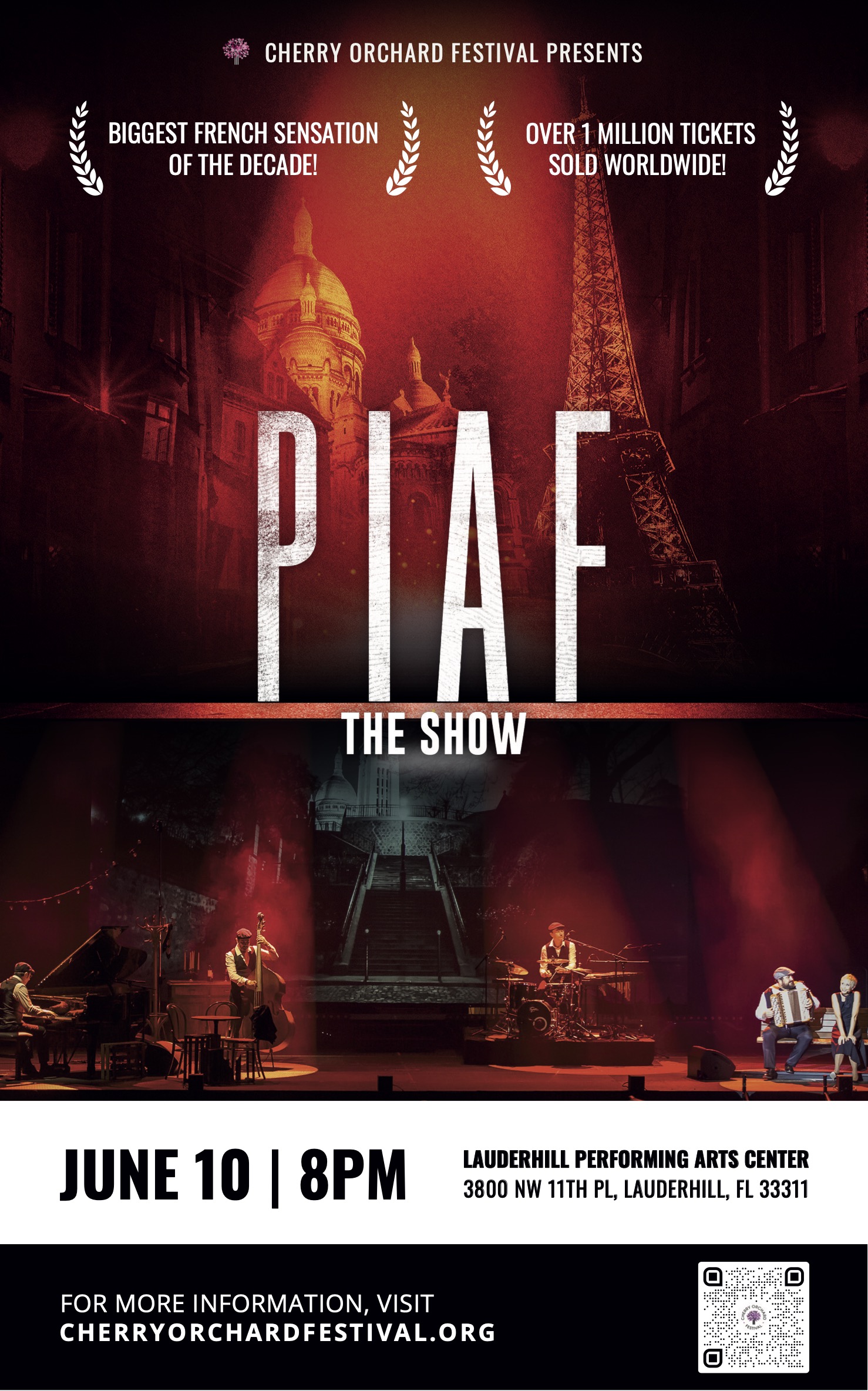 Spectacle Piaf the Show à Lauderhill en Floride