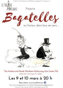 Spectacle de TAM, théâtre en Français à Miami