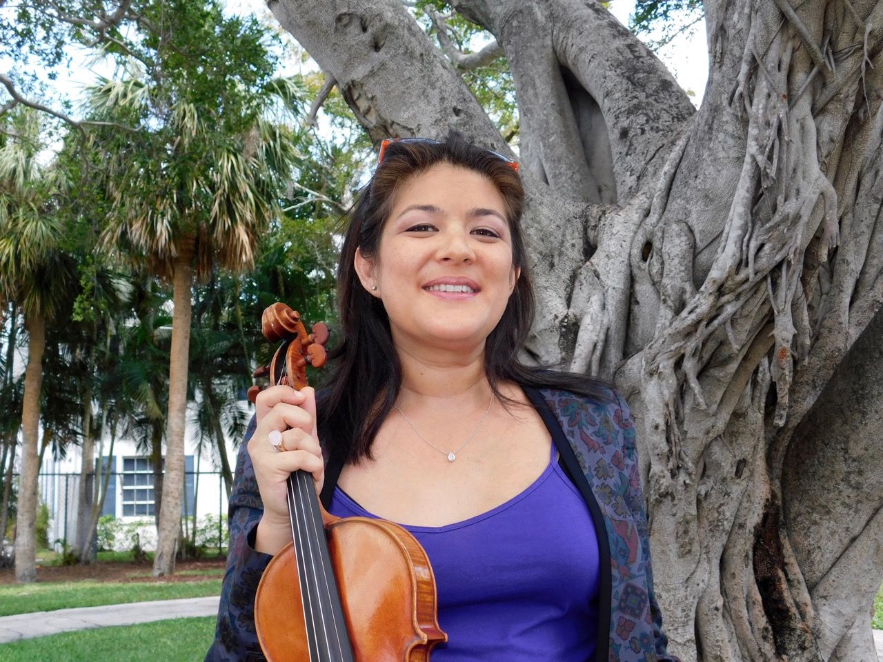 Anne Chicheportiche, violoniste et fondatrice de Musimelange : les concerts de musique de chambre à Miami.