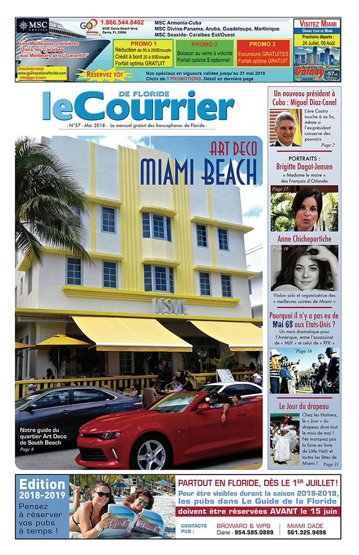 couverture du Courrier de Floride de mai 2018