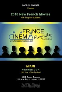 affiche du Festival du film Français de Miami 2018