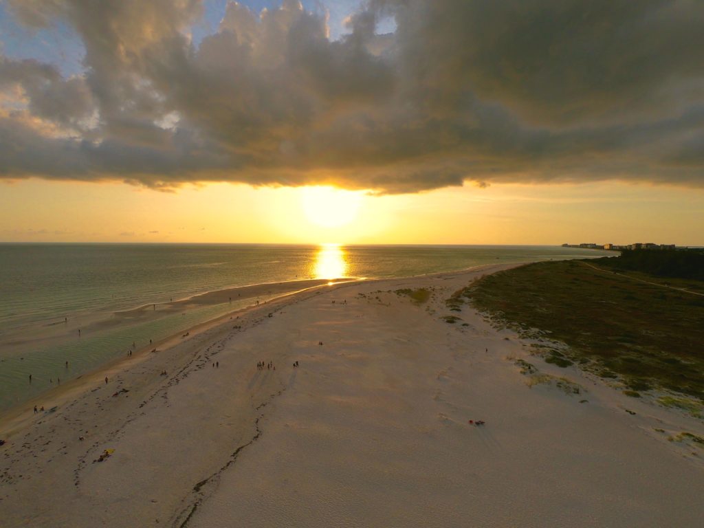 Plage de Lido Beach sur Lido Key (près de Sarasota en Floride)
