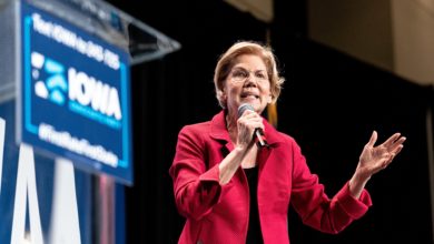 Elizabeth Warren en campagne à Cedar Rapids (Iowa) en 2019.