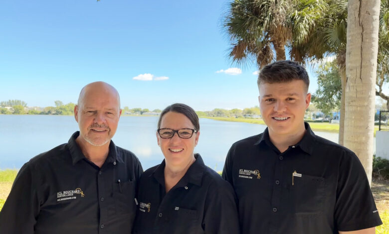 Mario, Nathalie et Joseph, de la SCL Bouchard Surveillance : pour la sécurité des résidences en Floride