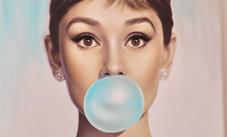 Audrey Hepburn par Michael Moebius lors de l'exposition Art Miami 2017. Copyright : Le Courrier de Floride - tous droits réservés .