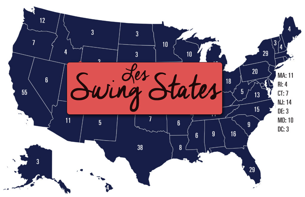 "Swing States" : Quels Sont Ces Etats Qui Vont Déterminer Le Vainqueur ...