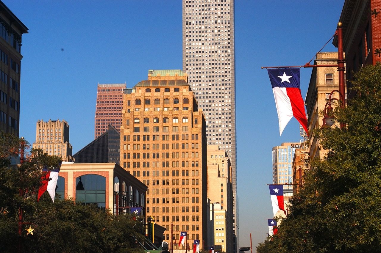 La skyline de Downtown Houston, au Texas