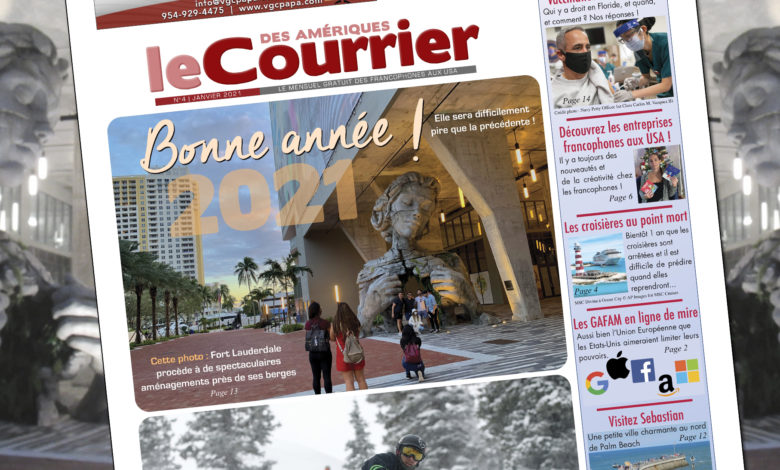 Couverture du Courrier des Amériques de Janvier 2021