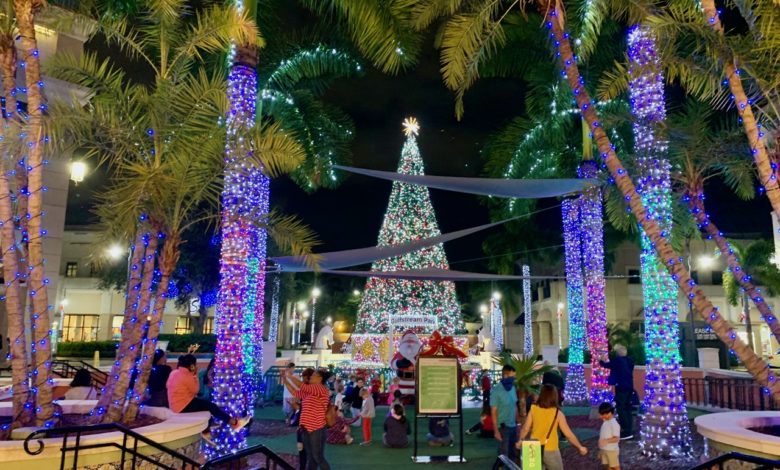 Hallandale : les décorations de Noël au Gulfstream Park en vidéo et photos