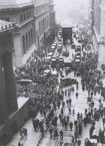 Le krach de 1929 à Wall Street