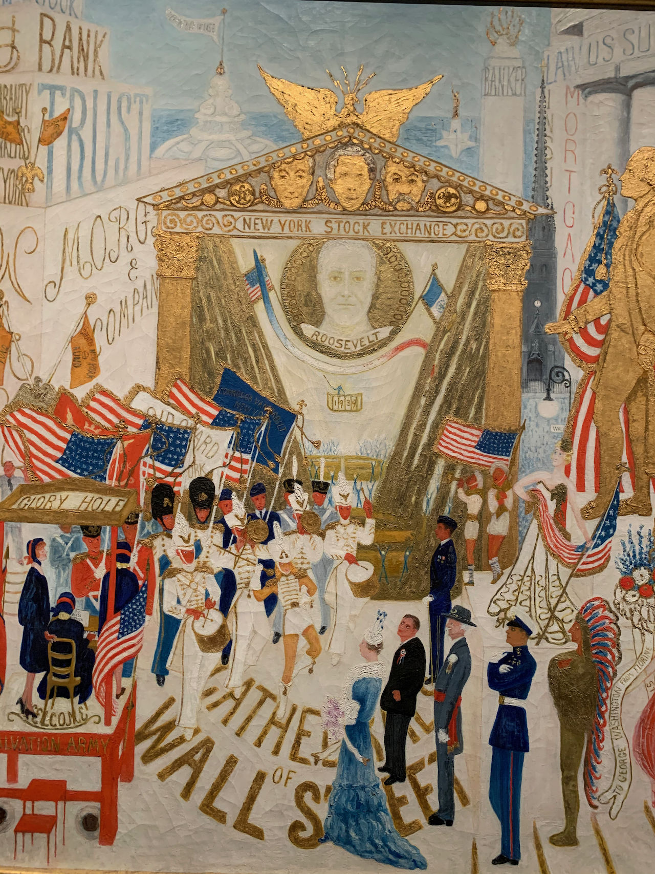 Le NYSE repensé en 1939 par la peintre Florine Stettheimer (1871-1944), visible au Metropolitan Museum of Art de New-York.