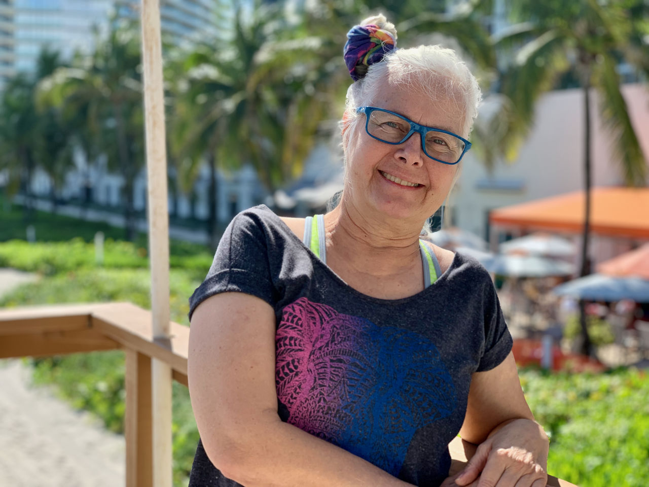 Christine Escanes, manager du restaurant Tahiti Beach à Sunny Isles (Miami)