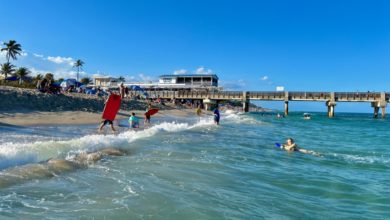 La plage de Lake Worth, dans le comté de Palm Beach en Floride