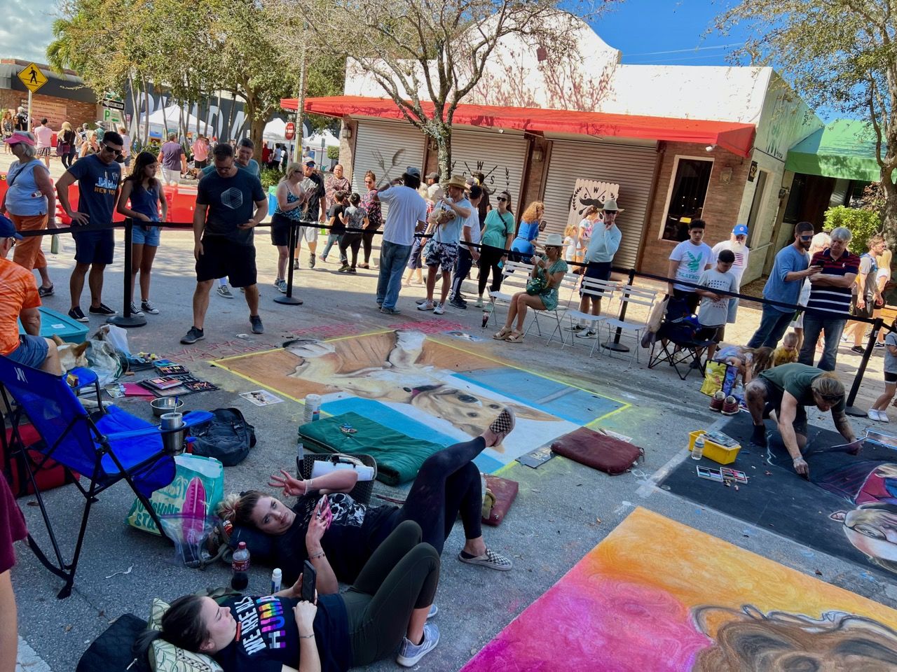 Les photos et la vidéo du Street Painting Festival de Lake Worth Le