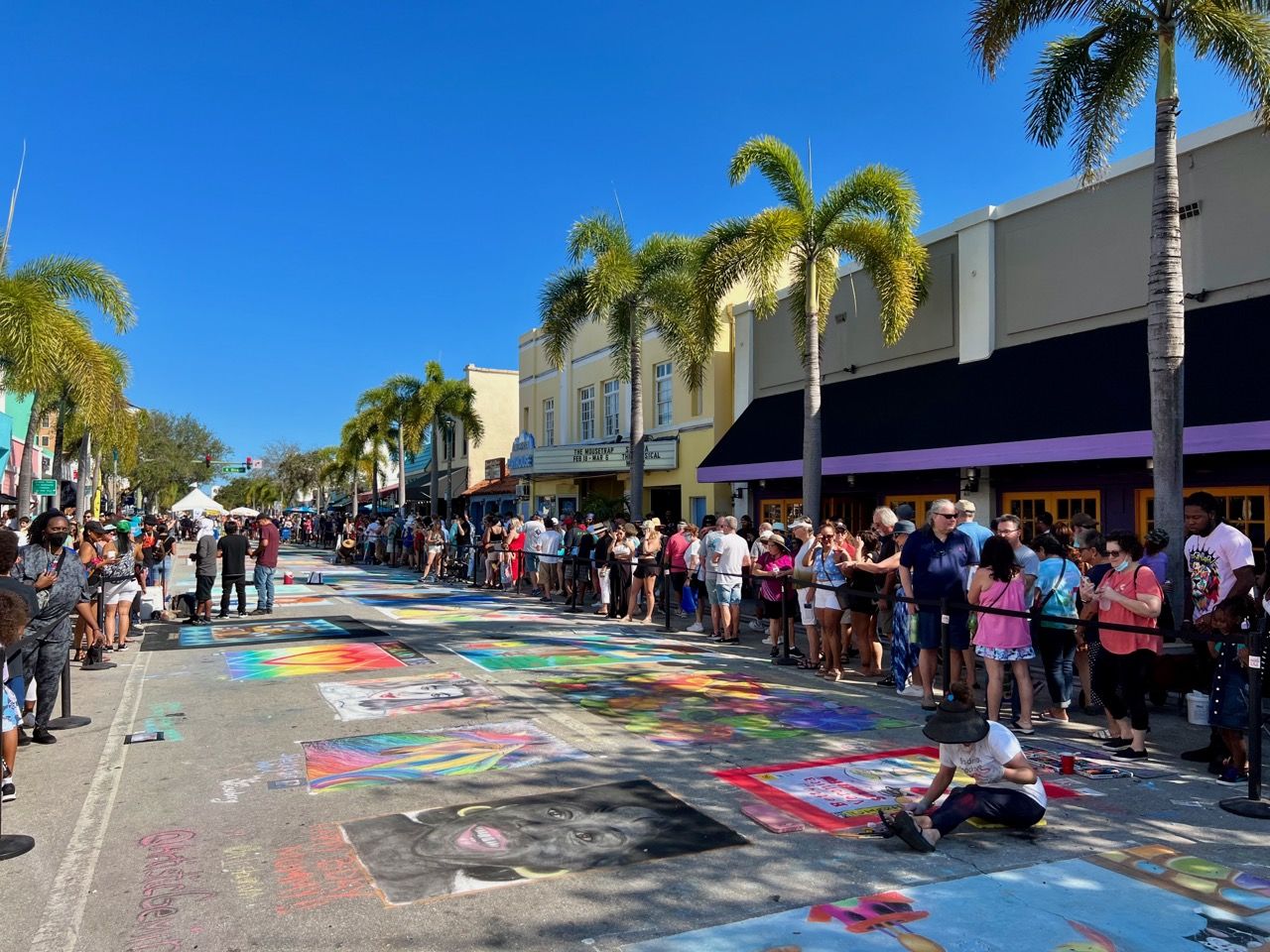 Les photos et la vidéo du Street Painting Festival de Lake Worth Le