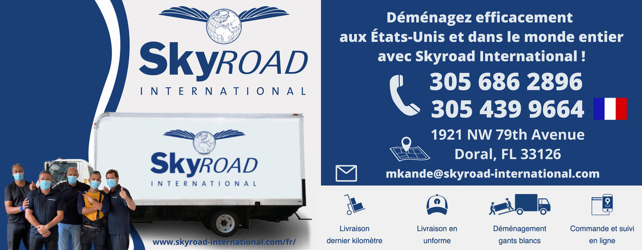 Skyroad International : déménagements aux Etats-Unis, déménageurs au Canada, France, Suisse, Belgique