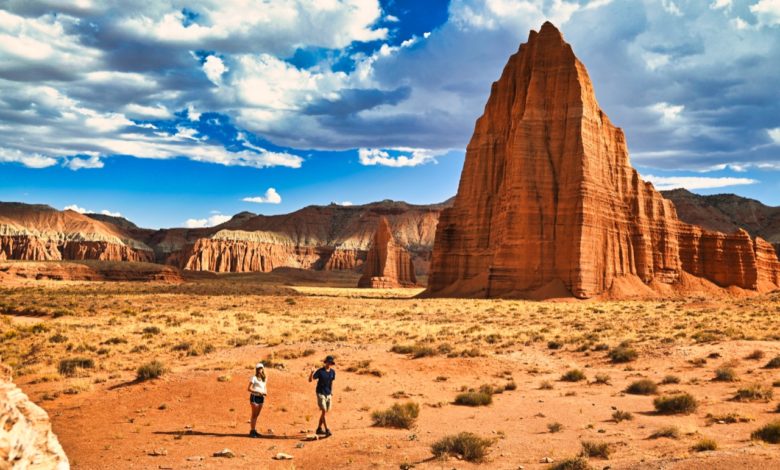 Temples of the Sun and The Moon à Cathedral Valley, dans le Capitol Reef National Park
