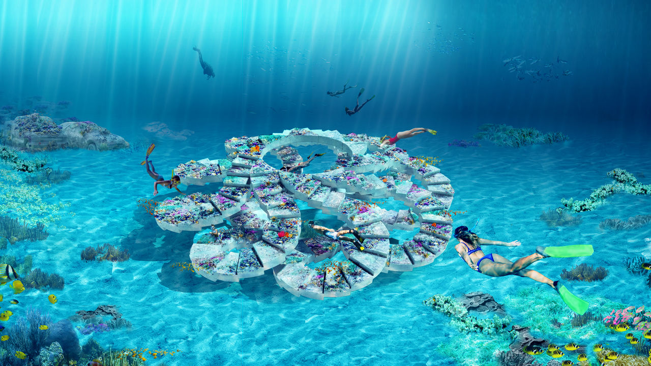 Un récif artificiel artistique géant en projet à Miami Beach