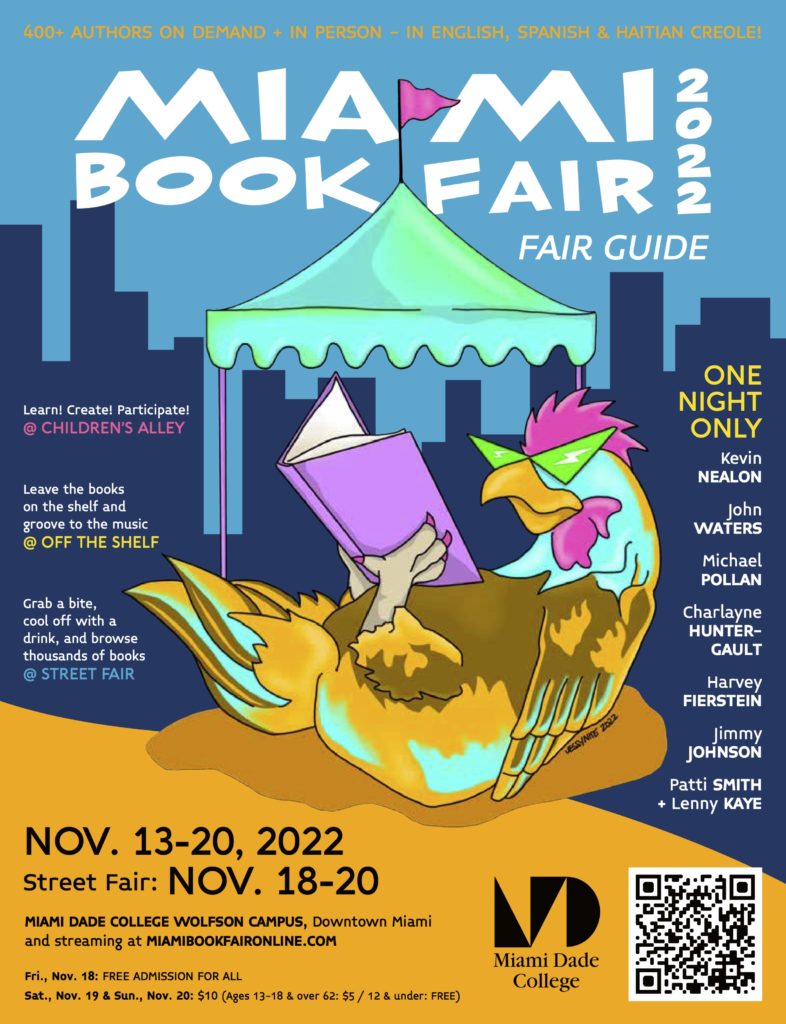 L'affiche de la Miami Book Fair 2022