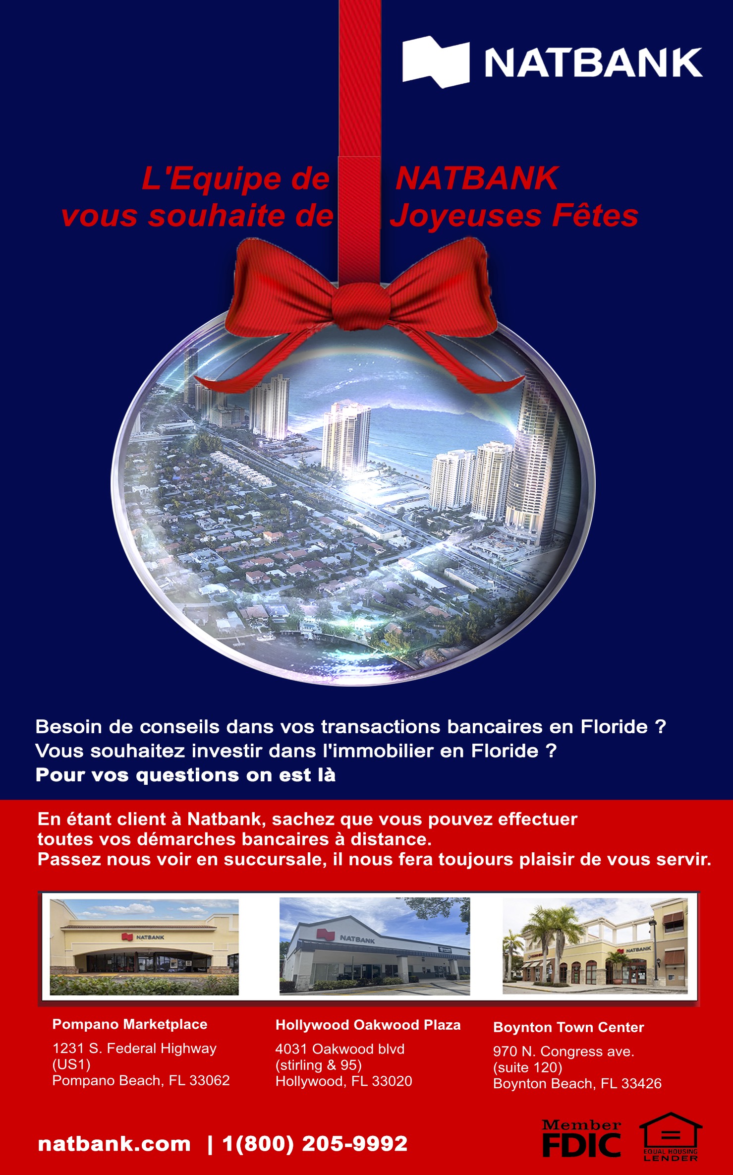 Banque francophone en Floride