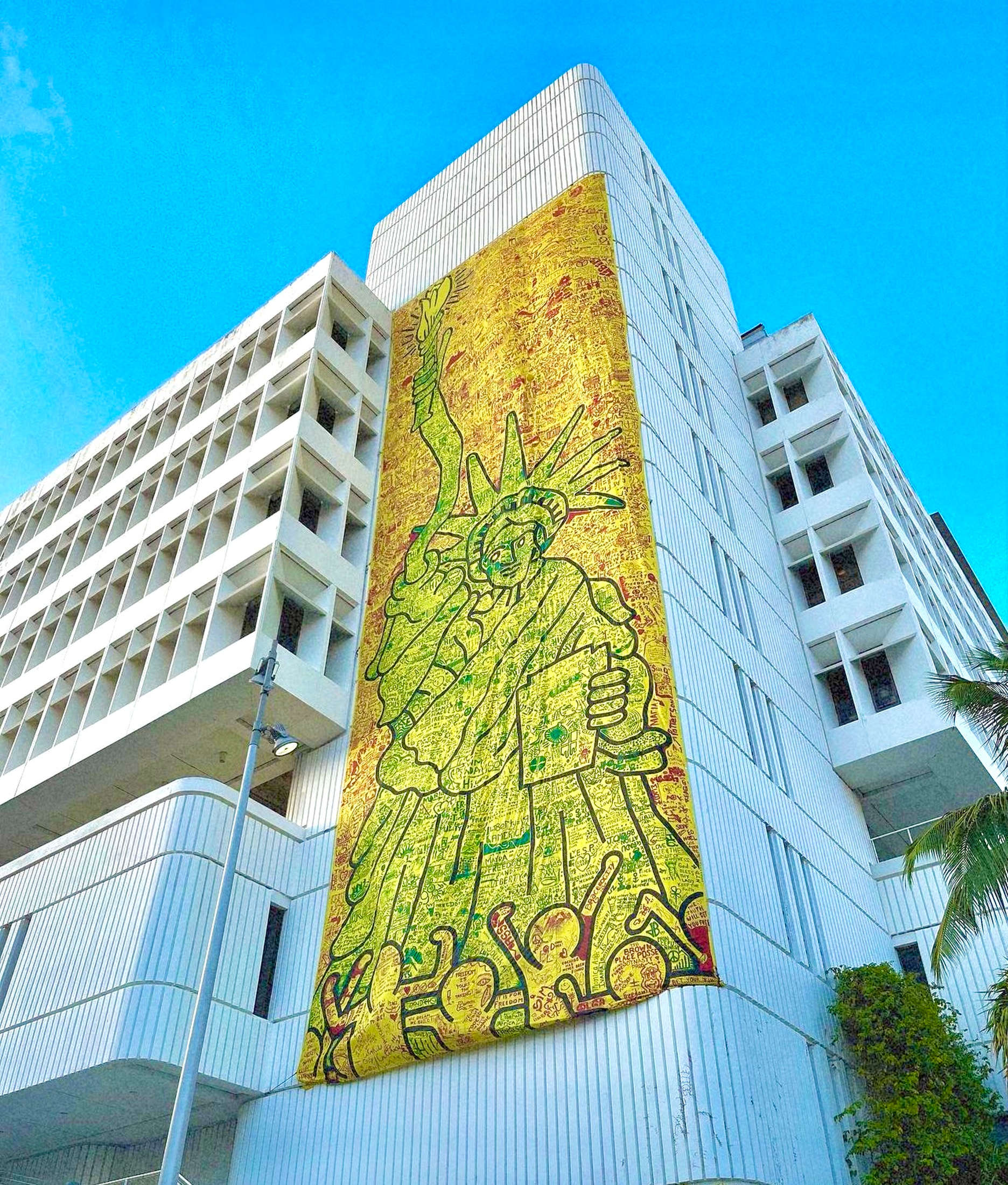 Keith Haring x City Kids': Speak on Liberty Banner