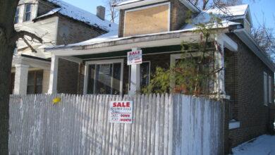 Maison en ruine à Détroit.
