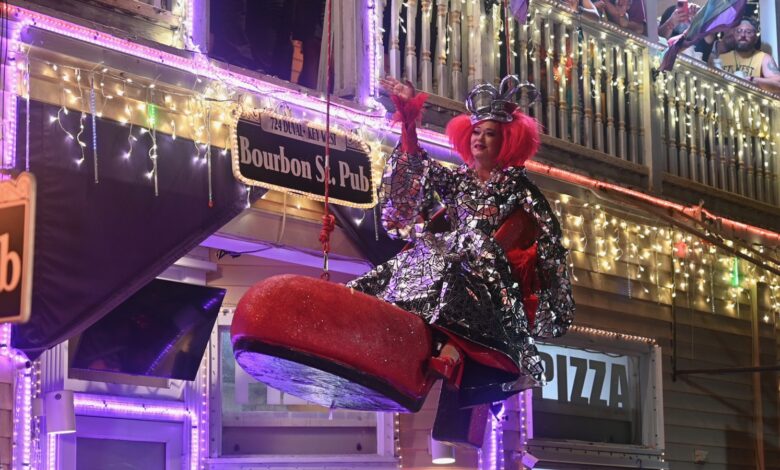 Sushi, le soir du réveillon du Nouvel An sur l'île de Key West en Floride