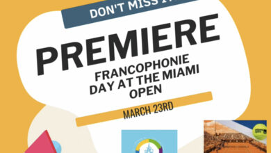 En mars : venez à la " journée de la francophonie" organisée à Miami Open