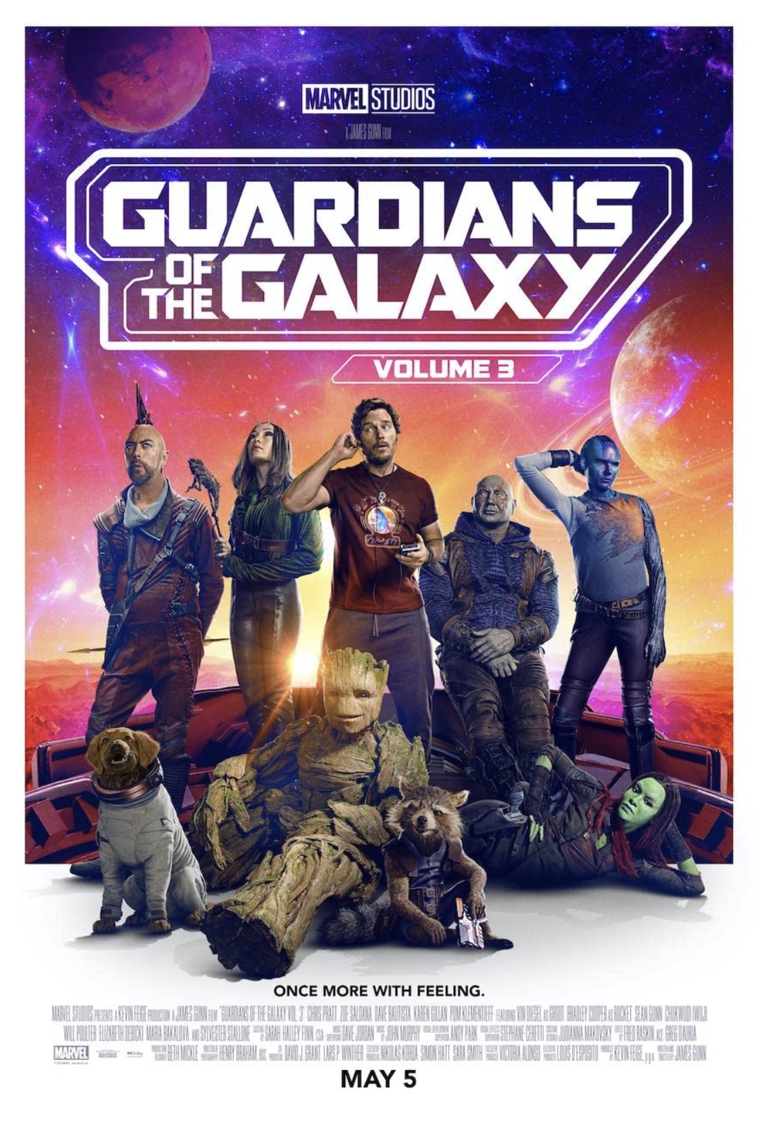 Affiche film Guardians of the Galaxy Vol. 3