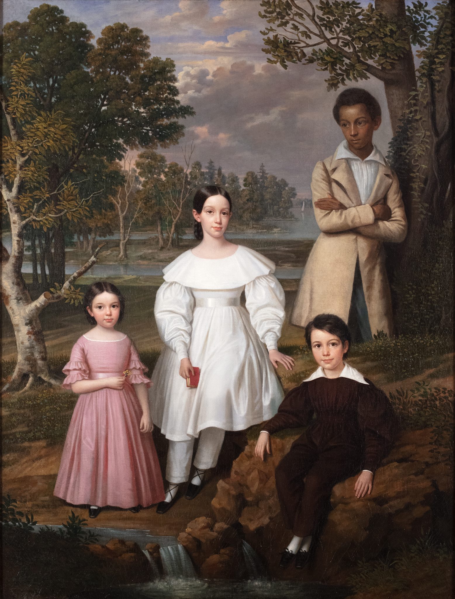 “Bélizaire and the Frey Children”(Attribute à Jacques Guillame Lucein Amans)