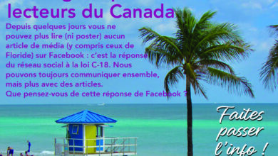 Conséquences de la Loi C-18 : les médias en dehors du Canada ne sont plus visibles sur Facebook au Canada !