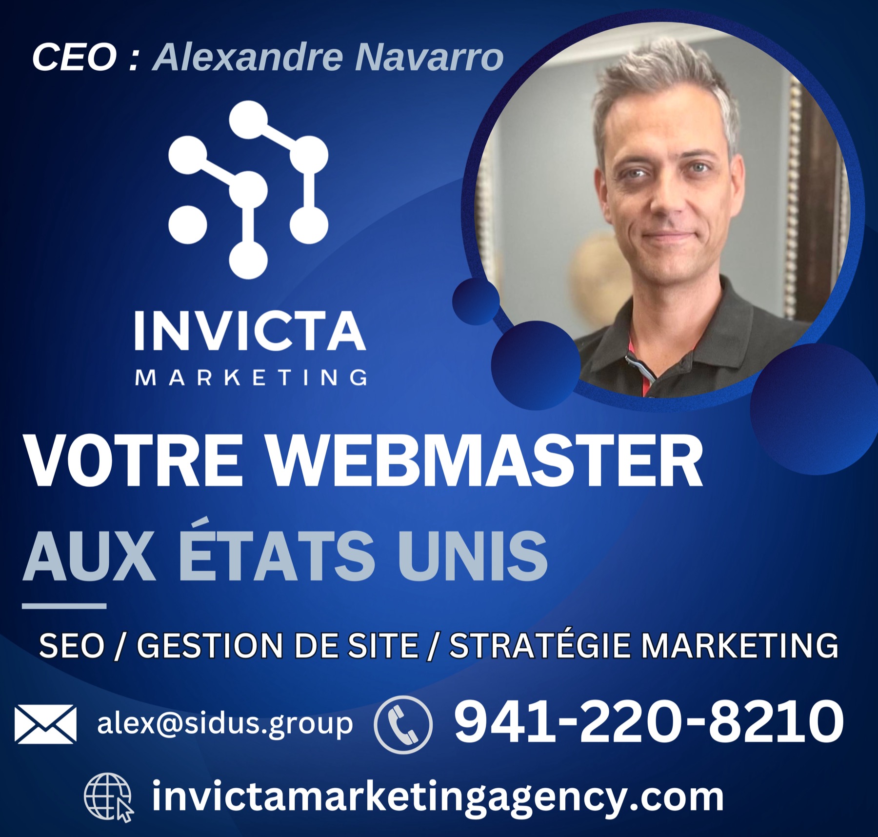 Invicta / Alexandre Navarro Webmaster aux Etats-Unis