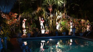 Les décorations de Noël chez Sylvain Frétigny à Hollywood en Floride