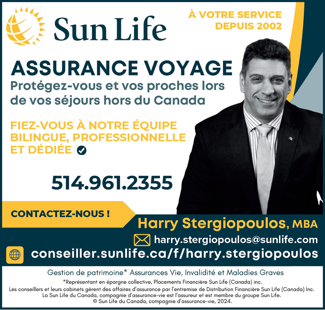 Assurances Harry stergiopoulos Sunlife