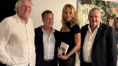 Soirée avec Marie Griessinger Tapie à Miami.