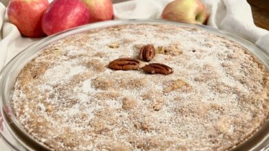 Recette Huguenot Torte gâteau pommes et noix