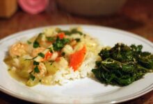 Recette étouffée crabe et crevettes