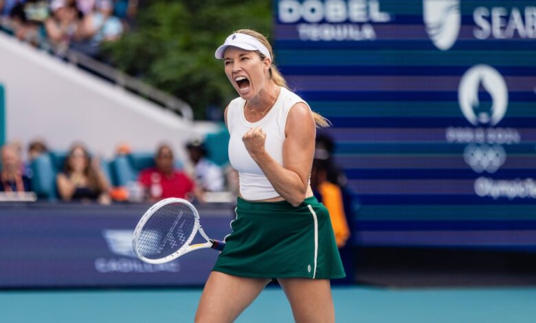 Danielle Collins lors de sa victoire au dernier Miami Open