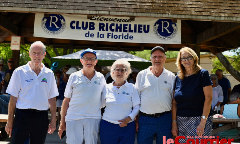 Commissionner Bill Hodgkins, Sylvain Frétigny, Denise et Yvon Lefebvre, Rosaline Cyr, lors de la Journée du Québec 2025.