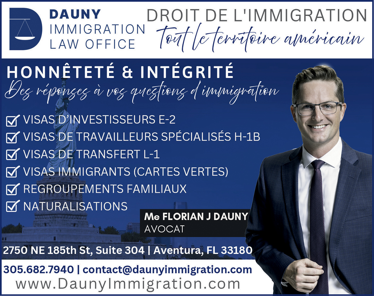Florian Dauny, avocat d'immigration en Floride