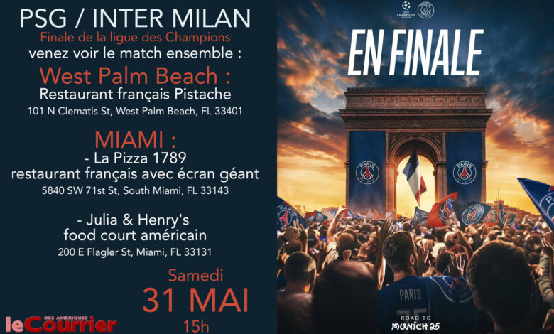 Miami : Où voir la finale PSG Inter de Milan entre français