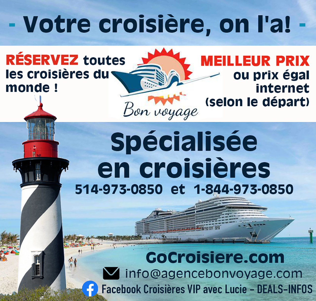 Agence Bon Voyage : croisières notamment en Floride
